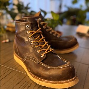 Red Wing Shoes 4533 6” Moc Toe Chocolate Leather Men's Boots